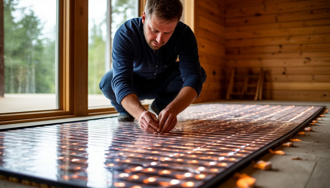 Инфракрасный теплый пол под ламинат. Преимущества. Как укладывать.